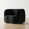 thumbnail image 5 of Furniture of America Sonya Tuxedo Indoor Boucle Fabric Armchairs & Accent Chairs, Black, 5 of 12