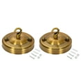 thumbnail image 5 of Uxcell 104mm Vintage Ceiling Lamp Plate Light Canopy Kit with Hook Gold Bronze 2Pack, 5 of 5