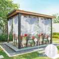 thumbnail image 6 of Outdoor Curtains for Patio Waterproof, Spring Garden Cats Outdoor Privacy Panels Grommet, Farmhouse Animals Floral Botanical Blackout Outside Curtains for Porch/Cabana/Pergola/Gazebo 54"x84", 1 Panel, 6 of 8
