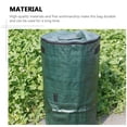 thumbnail image 3 of Worgeous  2 Pcs Compost Bag for Garden Tote Lawn Reusable Bags Dark Green, 3 of 8