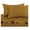 Bronze, variant on Queen Waterbed Size Sheets, Taupe, 100% Cotton Sheets, Waterbed Sheets, Cool Cotton Sateen, Smooth Striped Pattern Weaved Bed Sheets