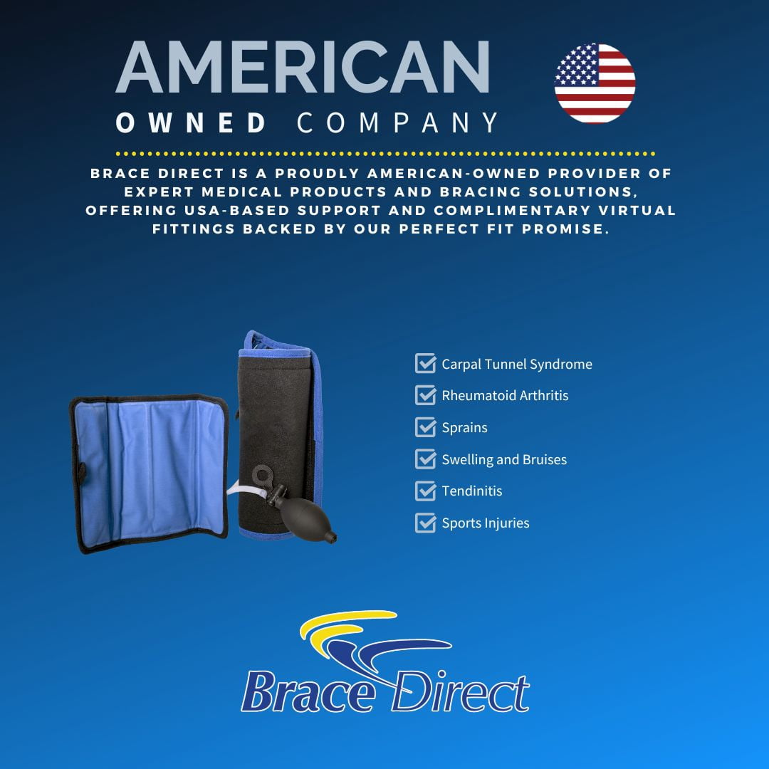 Brace Direct Wrist Ice Pack Wrap with Compression