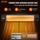 thumbnail image 2 of Calentador infrarrojo VEVOR de 1500 W con mando a distancia LED, 34 cm, con soporte, 2 of 9