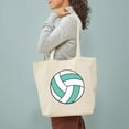 thumbnail image 3 of CafePress - Volleyball Belly Tote Bag - Unisex Canvas Tote Bag, Beige, 1-Piece, 3 of 7