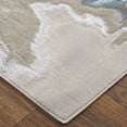 thumbnail image 4 of Feizy Jewel Modern Abstract, Taupe/Blue/Tan, 6'7" x 9'6" Area Rug Easy Care Stain Resistant Fade Resistant Bohemian & Eclectic Watercolor Floor Rug for Living room Bedroom, 4 of 10