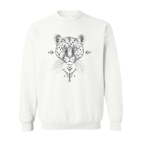 Leopard Head Design. Sweatshirt Men -Image by Shutterstock, Male XX-Large