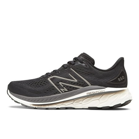 New Balance Men's Fresh Foam 860 V13 Running Shoe, Black/White, 12 X-Wide