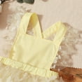 thumbnail image 3 of Infant Yellow Baby Clothing Baby Girls' Dresses Rompers Bodysuit Cute Baby Girl Outfit Baby Girl Spring Clothes Infant Clothes Girls 6-9 Months, 3 of 3