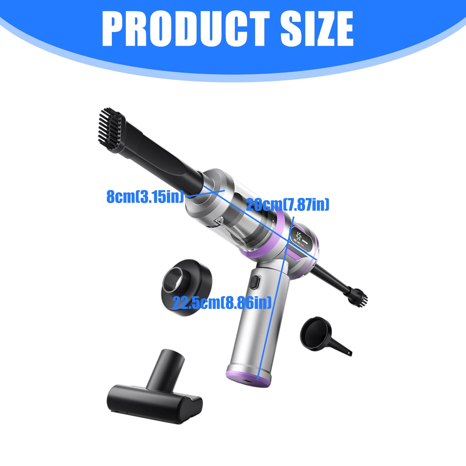 Car Interior Air Blower Compressed Air Duster Keyboard Cleaner for Car Interior Handheld Cordless Cleaner