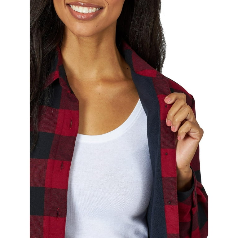 walmart women's lee flannel shirts