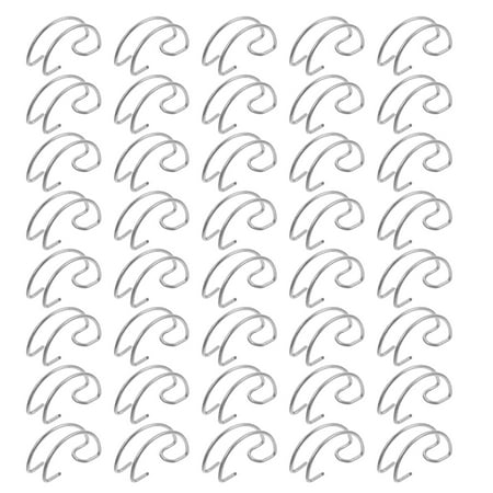

40Pcs Breeding Equipment Steel Wire Cage Door Hooks Creative Cage Door Hooks