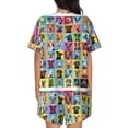 thumbnail image 3 of Kdxio Cute Dogs Collage Print Pajamas Sets for Women Short-Sleeved Pjs with Lounge Shorts Two Piece Sleepwear S-4XL, 3 of 8