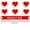 A, variant on DefiDgd 24Pcs Valentine's Day Paper Straws,Drinking Straws Disposable Love Heart Slices White Stripe Straws for Wedding Birthday Party Home Decorative Supplies(C)
