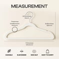 thumbnail image 4 of Utopia Home Velvet Hangers 50 Pack – Luxury Non-Slip Slim Pant & Coat Hangers, Strong Space-Saving Clothes Hangers with Pants Bar and 360° Swivel Hook – White, 4 of 8
