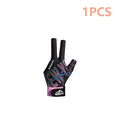 thumbnail image 1 of Gants de Billard à 3 Doigts Antidérapants Gants de Sport Snooker Accessoire de Billard Extensible Rose Rouge S Main Gauche, 1 of 6