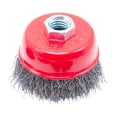 thumbnail image 2 of vortess Crimped Wire Cup Brush for Angle Grind Replacement Accessories with Threaded for M14 75MM, 2 of 9