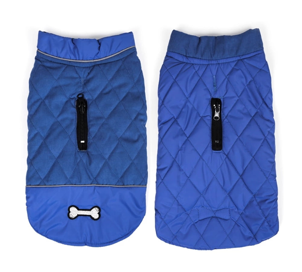 Rantow Reversible Dog Coat Winter Warm Pet Vest Loft Jacket for Small