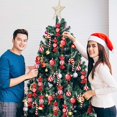 thumbnail image 5 of Adornos de dulces para el árbol de Navidad, bastones de caramelo rojos y dorados, piñas, decoración navideña para el hogar 2025, adorno para árbol de Navidad, 5 of 5