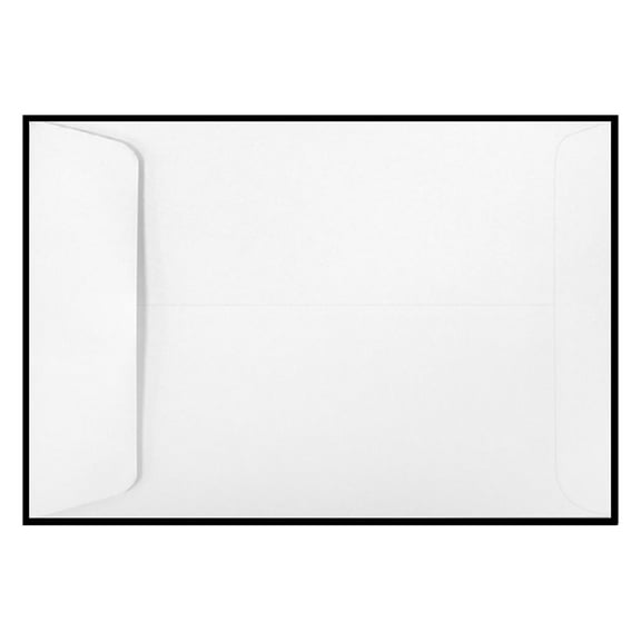 LUXPaper 6 1/2 x 9 1/2 Open End Envelopes, Bright White, 50/Pack