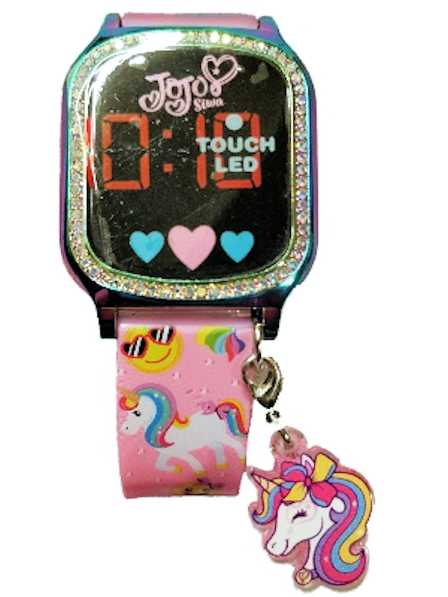 Nickelodeon Jojo Siwa Unisex Child Touchscreen LED Watch with Charm - JOJ4350WM