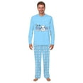 thumbnail image 3 of Let It Snow Cute Christmas Pajamas, Blue Matching Family Pajamas With Dog, Size NB - Men 6XL, 3 of 7