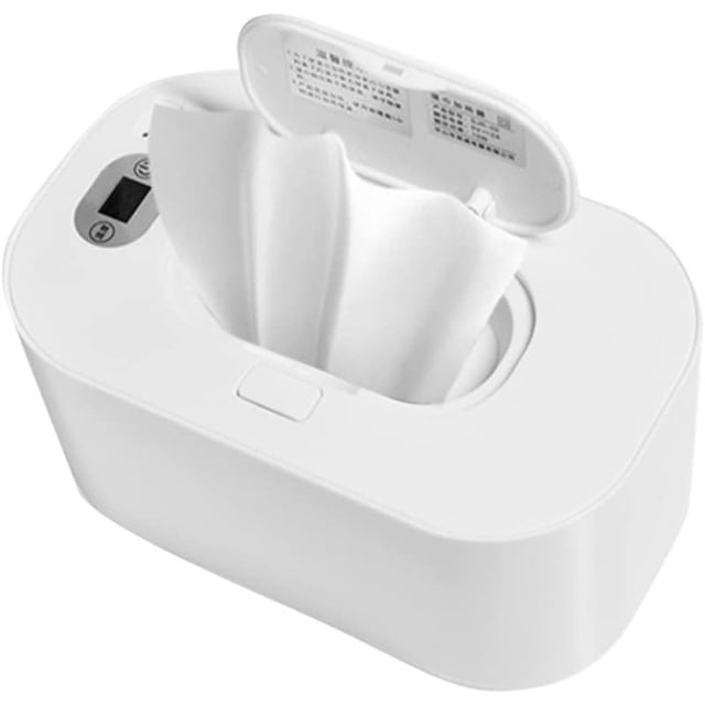 Calentador de toallitas, calentador de toallitas para bebés con pantalla digital, calentador de toallitas húmedas para bebés de gran capacidad, calentamiento de temperatura ajustable