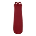 thumbnail image 3 of 2026 Womens Clothing under $5 asdoklhq Womens Maxi Dress Under $10,Women's Casual Loose Summer Long Dress Sleeveless Split Beach Maxi Dresses with Pockets, 3 of 7