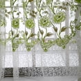 thumbnail image 3 of sharpies Sales Peony Sheer Curtain Tulle Window Voile Drape Valance 1 Panel Fabric, 3 of 9