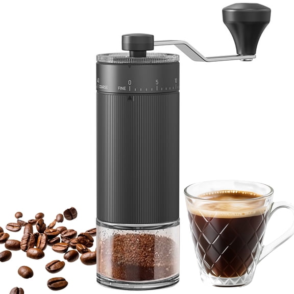 Portable Manual Coffee Grinder with 40 Adjustable Settings,Hand Coffee Bean Mill with 30g Capacity & Crank for Travel Camping Office Home
