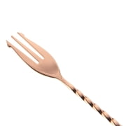 Mercer Barfly 15.75 Bar Spoon with Fork | Copper Plated