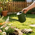 thumbnail image 2 of Long Spout Watering Can 67.6 Fl Oz Indoor Plants Watering Pot Plastic Gardening Shower Spray Pitcher For Home Balcony Army Green, 2 of 6