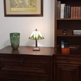 thumbnail image 3 of 15" Tiffany White Yellow and Blue Mission Style  Table Lamp, 3 of 8