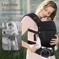 thumbnail image 5 of Safotad Portabebés con soporte lumbar, portabebés ergonómico para recién nacidos y niños pequeños, portabebés frontal reversible con anillo para colgar, portabebés fácil ajustable para mamá papá, negr, 5 of 5