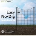 thumbnail image 3 of in H ( Fence Panels + Gate) No Dig Easy Install Zippity Metal Fence Decorative Fence for Garden Fencing For Dogs Temporary Fence Garden Fence Animal Barrier WF, 3 of 8