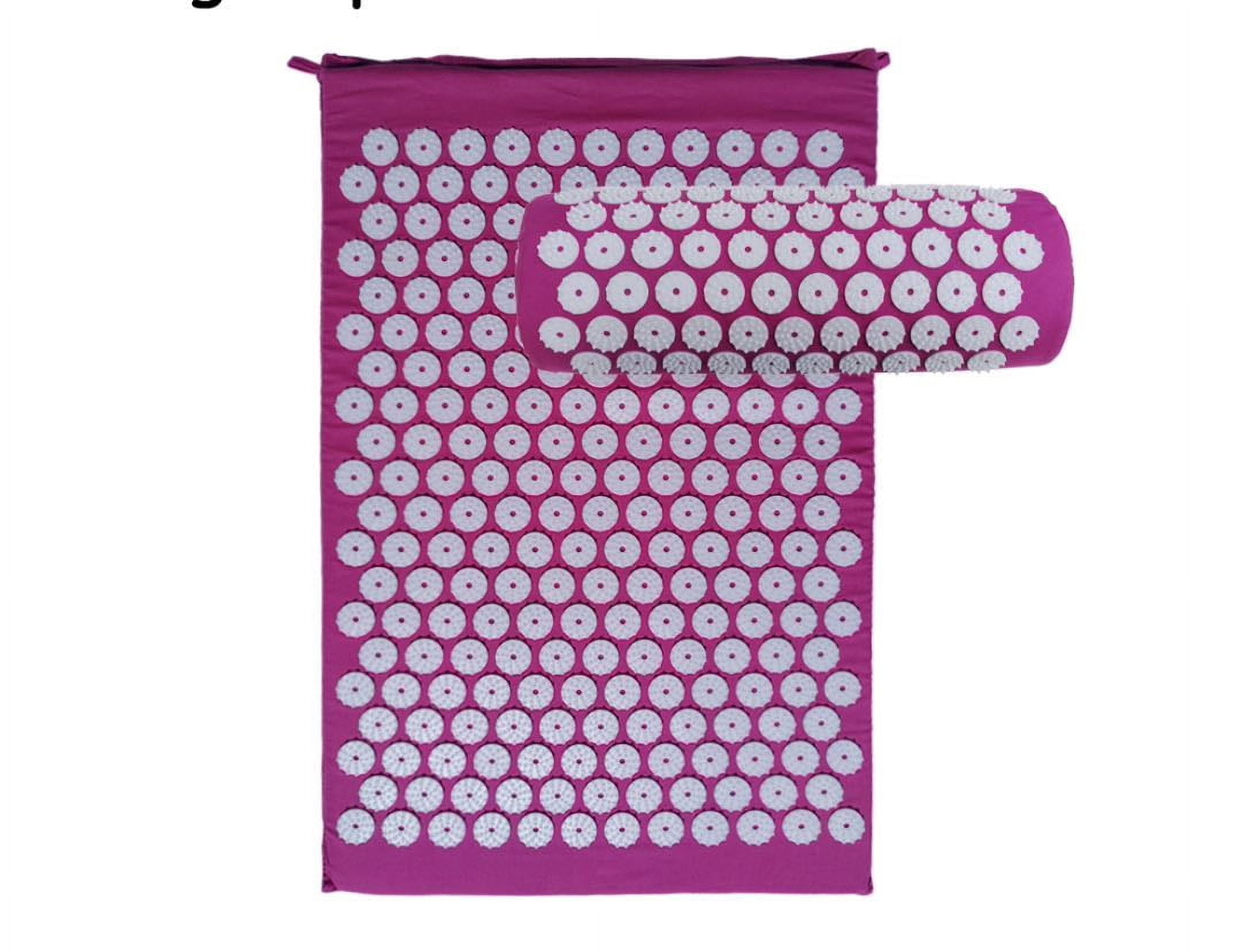 Innotech Sc Acupressure Mat and Pillow Set for Back/Neck Pain Relief and Muscle Relaxation with carrying bag