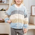thumbnail image 2 of Vividxx Girls Jacket Girls Thicken Hooded Jacket With Zipper Front Cozy Outerwear For Cold Weather And Outdoor Adventures 11-12 Years, 2 of 5