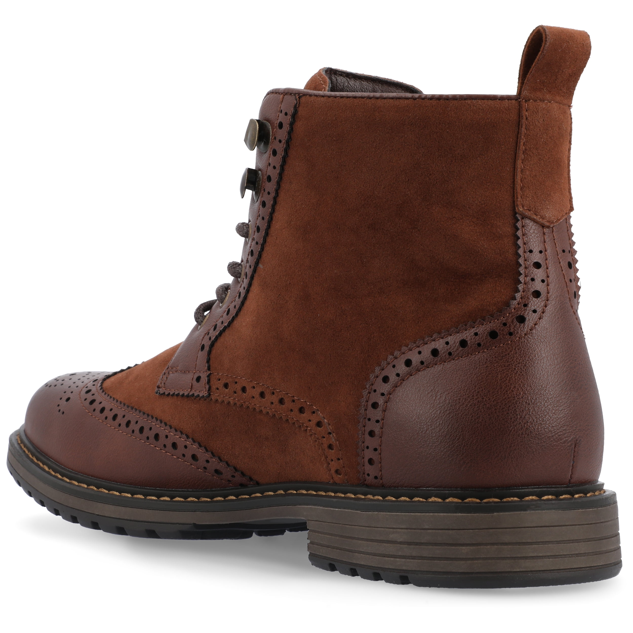 Vance Mens Virgil Wingtip Lace-up Ankle Boot