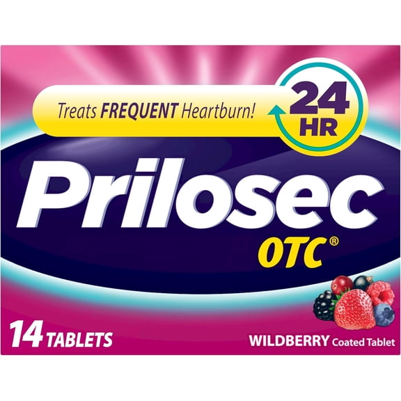 Prilosec 20 Mg Otc 14 Days Course Of Treatment Acid Reducer Tablets - 14 Ea