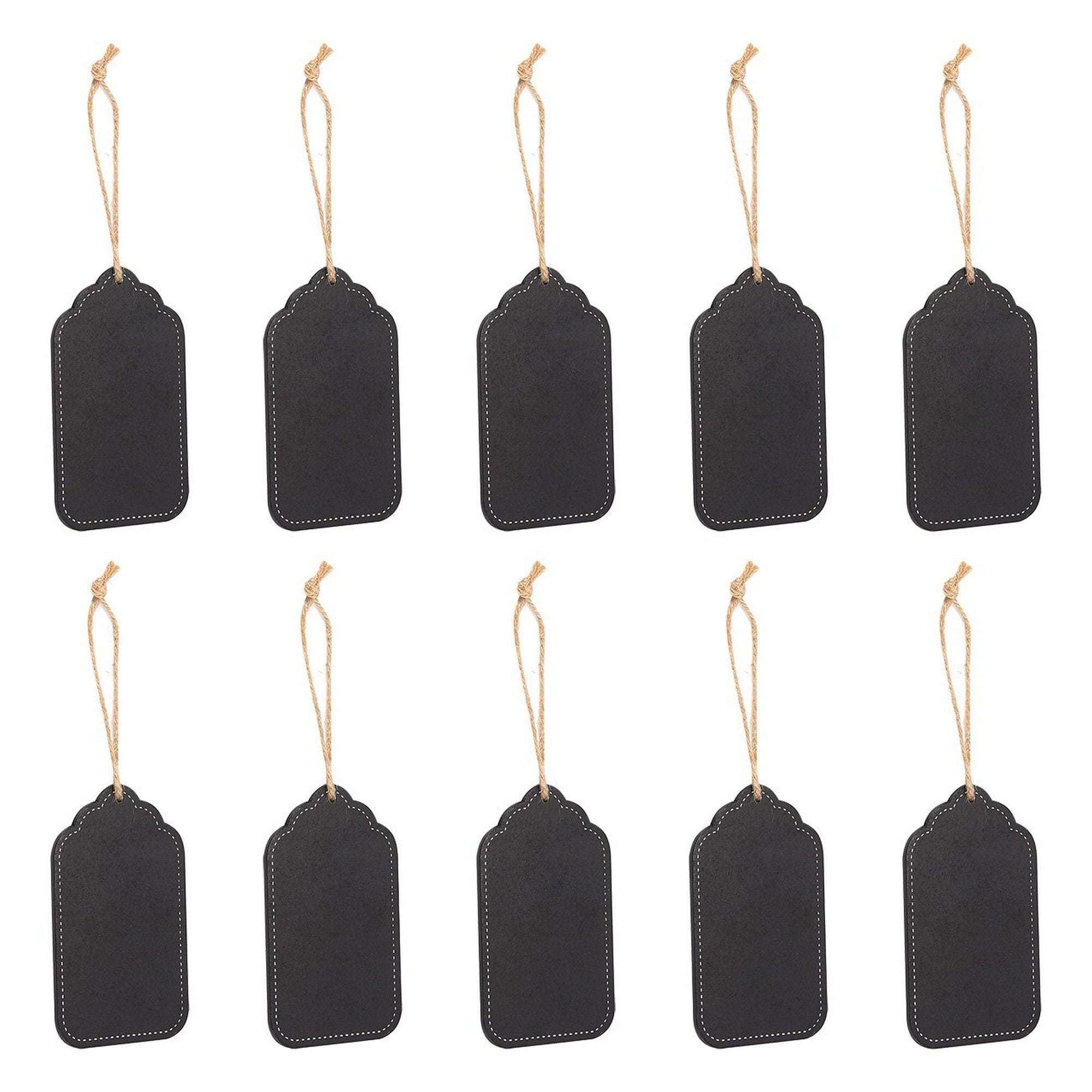 Gifts 10 Mini Chalkboard Hanging Tag Wedding Party Favors Storage Black/Wood 