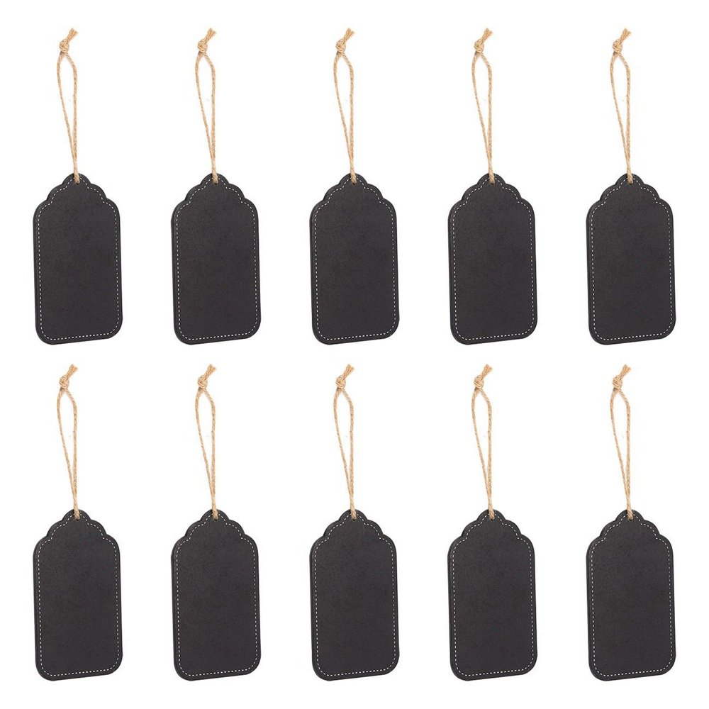 10Piece Chalkboard Tags Hanging Mini Chalkboard Signs, Hanging