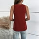 thumbnail image 5 of Camiseta sin mangas con cuello en V profundo y cruzado para mujer, camisa sin mangas holgada con cordones informales, 5 of 8