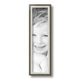 thumbnail image 2 of ArtToFrames 4" x 15" Silver with Stained Grey Picture Frame, 4x15 inch Silver Wood Poster Frame (WOM-4767), 2 of 7