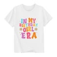 thumbnail image 3 of BXSRUTA Kids Short Sleeve Graphic T-Shirt Round Neck Soft Breathable for Boys Girls Ages 2-15 Summer Birthday Party Casual, 3 of 7
