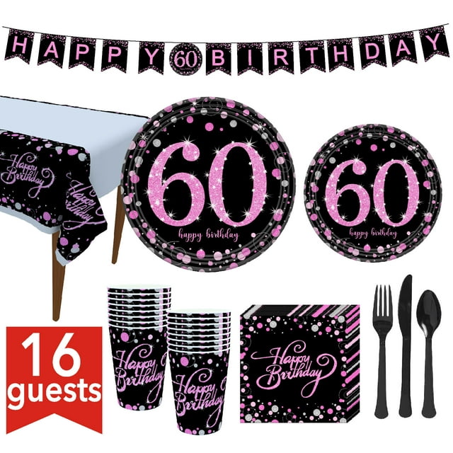 Oro negro, oro rosa, 30 años, 40 años, 50 años, 60 años, 70 años, 80 años, decoración de fiesta de cumpleaños