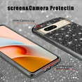 thumbnail image 5 of Compatible with Google Pixel 7 Case Glitter Shockproof,Google Pixel 7 Phone Case Bling Sparkly Soft TPU and PC Silicone Shiny Girl Women Thin Protective Cover (Black), 5 of 14