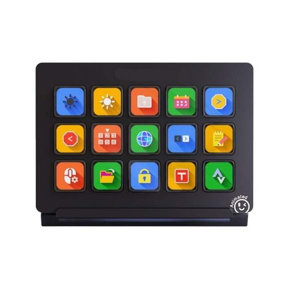 Customizable 15Key Ai Keyboard Stream Controller Deck For Live Broadcasting OBS Twitch YouTube For Content Creators