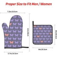thumbnail image 3 of Butterfly Oven Mitts and Pot Holders 4 Pcs Sets for Kitchen, Cooking Gloves Heat Resistant Oven Mitt Gloves Non Slip Potholders BBQ Gloves for Baking, Grilling, BBQ, 3 of 6