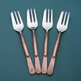 thumbnail image 5 of Celia Design Copper Antique Pastry Fork 4 Pcs. Set, 5 of 5