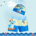Curenmufel Boys Bathing Suit Boys Swim Trunks Funny Print Surfing Board ...
