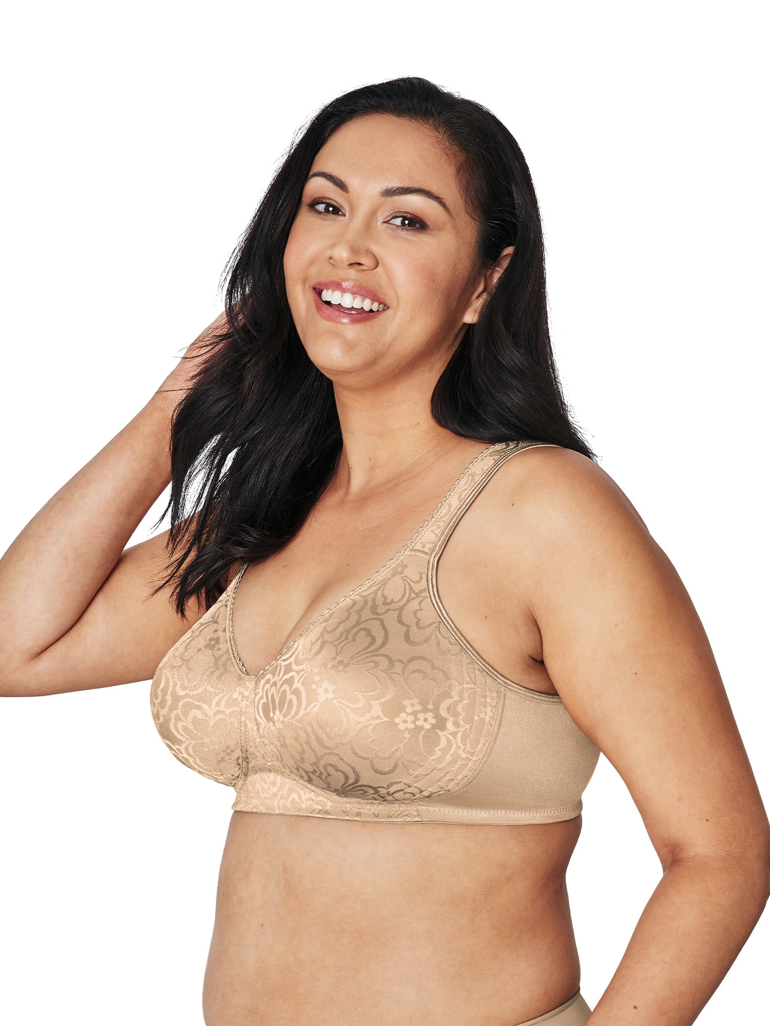 Women's Playtex US474C 18 Hour Ultimate Lift and Support Wirefree Bra (Grey  Heather 44C)